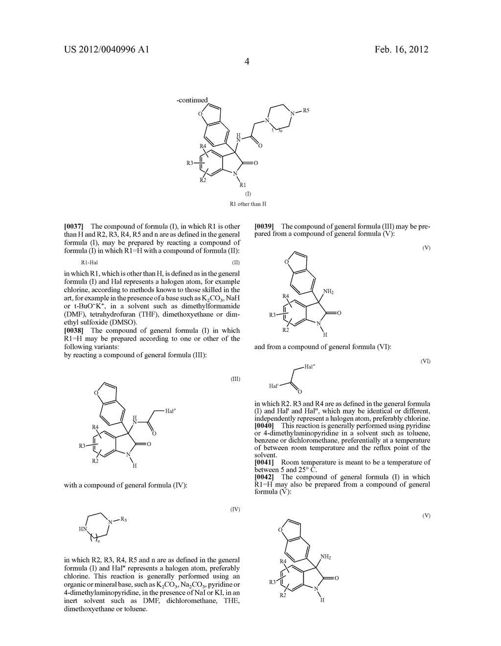 3-BENZOFURANYL-INDOL-2-ONE DERIVATIVES SUBSTITUTED AT THE 3 POSITION,     PREPARATION THEREOF, AND THERAPEUTIC USE THEREOF - diagram, schematic, and image 05