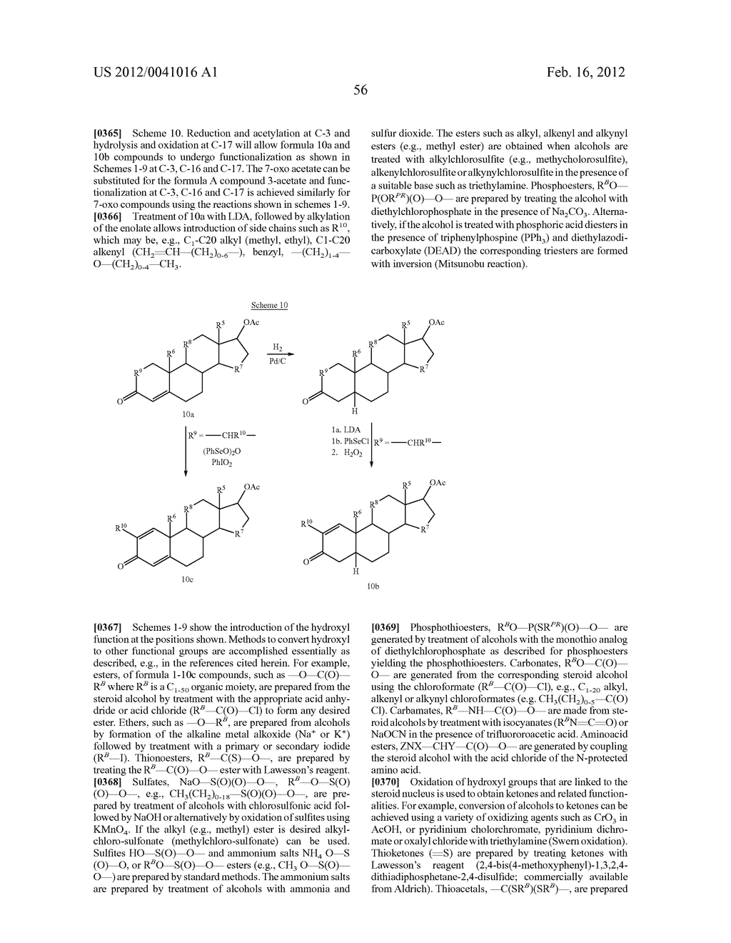 11-Aza, 11-Thia and 11-Oxa Sterol Compounds and Compositions - diagram, schematic, and image 63
