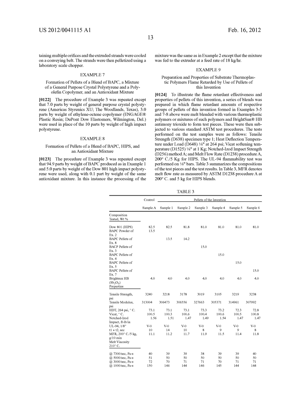 Pelletized Low Molecular Weight Brominated Aromatic Polymer Compositions - diagram, schematic, and image 17