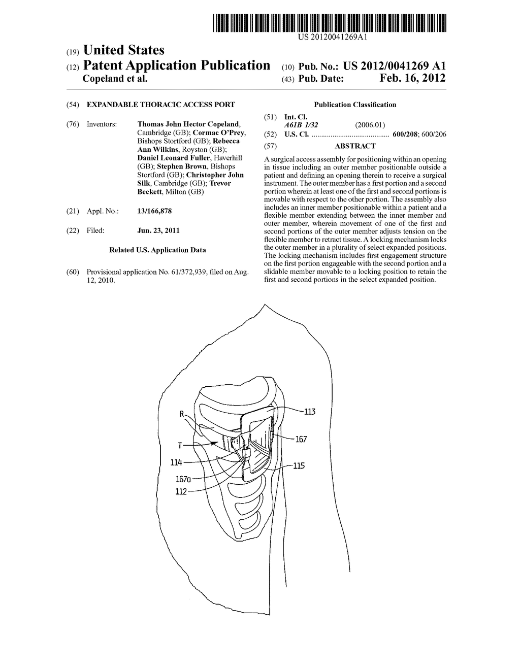 EXPANDABLE THORACIC ACCESS PORT - diagram, schematic, and image 01