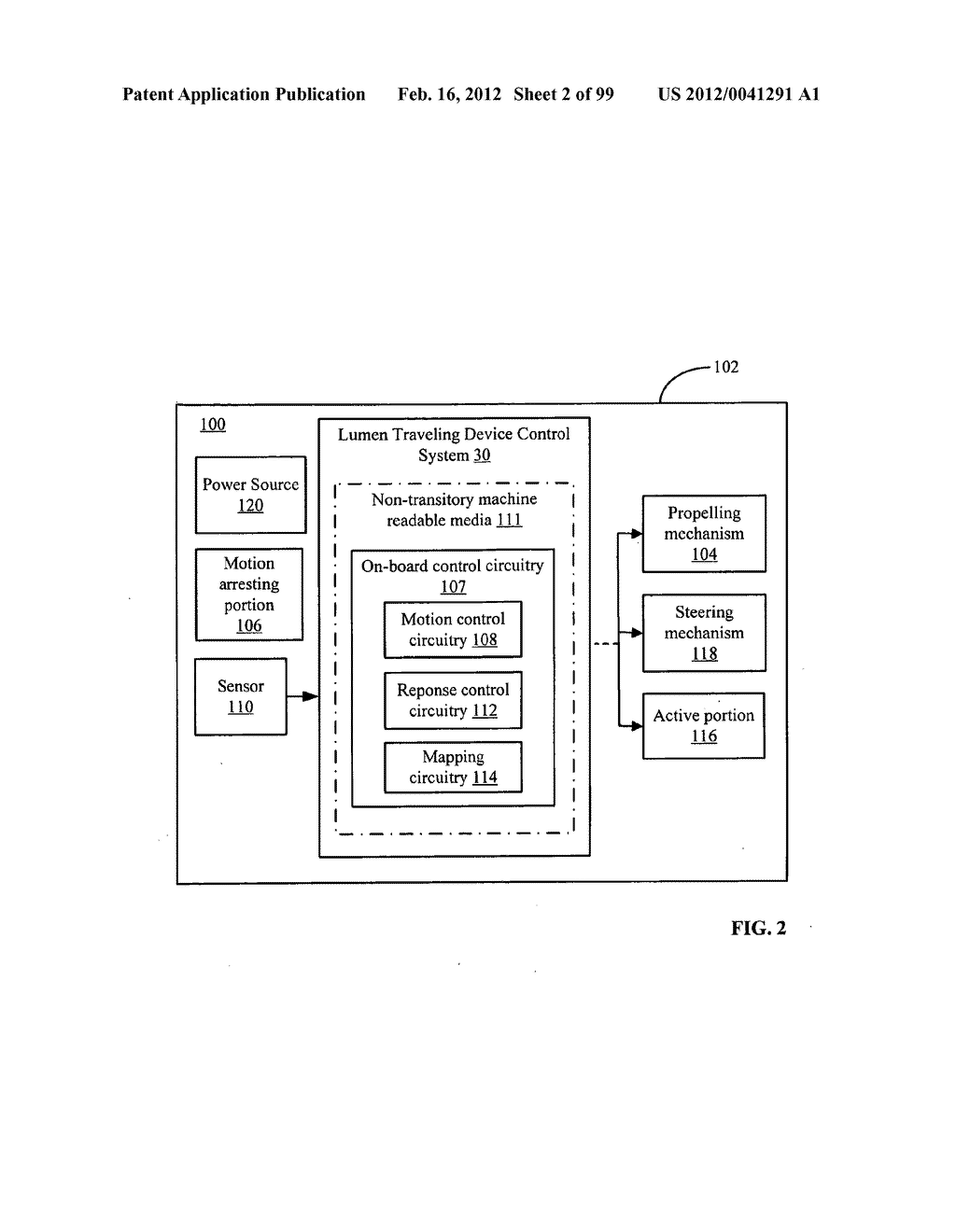 Temporal control of a lumen traveling device in a body tube tree - diagram, schematic, and image 03