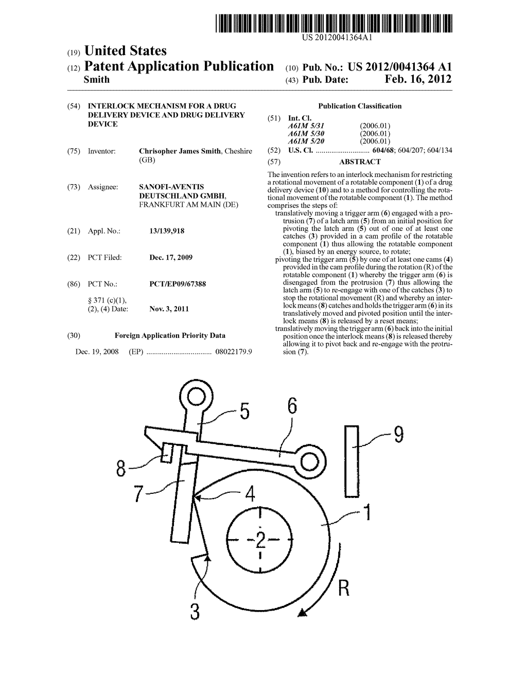 INTERLOCK MECHANISM FOR A DRUG DELIVERY DEVICE AND DRUG DELIVERY DEVICE - diagram, schematic, and image 01