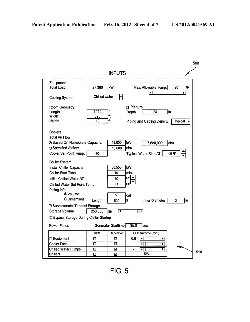 SYSTEM AND METHOD FOR PREDICTING TRANSIENT COOLING PERFORMANCE FOR A DATA     CENTER - diagram, schematic, and image 05