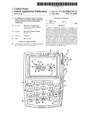 HANDHELD ELECTRONIC DEVICE HAVING SELECTABLE LANGUAGE INDICATOR FOR     LANGUAGE SELECTION AND METHOD THEREFOR diagram and image