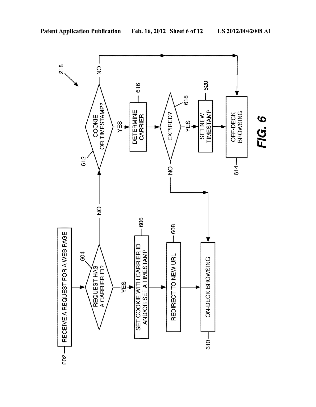 SYSTEMS, METHODS, AND COMPUTER PROGRAMS FOR DETECTING CARRIER-CONTROLLED     REQUESTS FOR A WEB SITE - diagram, schematic, and image 07