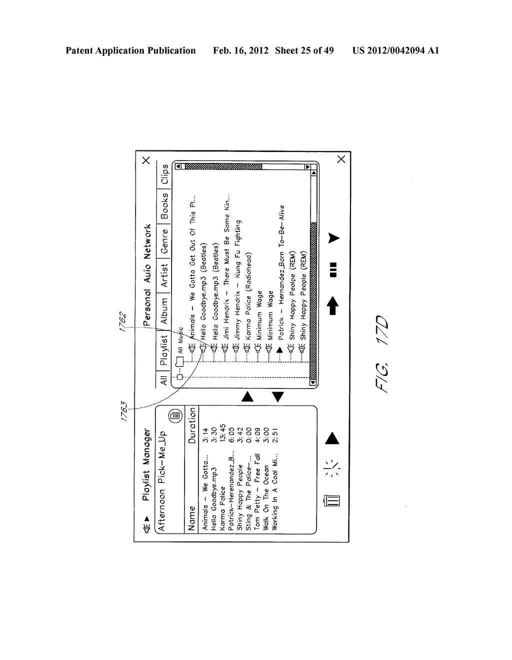 METHOD AND DEVICE FOR AN INTERNET RADIO CAPABLE OF OBTAINING PLAYLIST     CONTENT FROM A CONTENT SERVER - diagram, schematic, and image 26