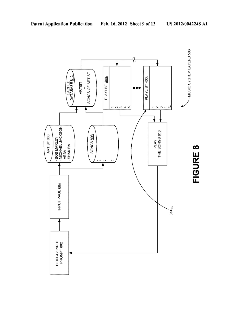 GRADUAL VISUAL FADING OF SUBSEQUENT SONGS TO REPRESENT A STREAMING     PLAYLIST - diagram, schematic, and image 10