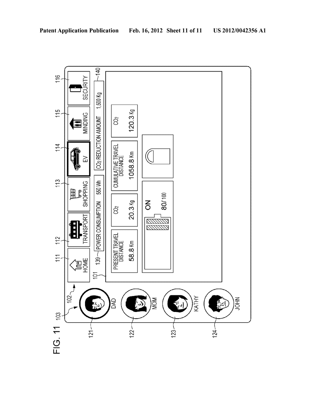 MANAGEMENT DEVICE OF EMISSION AMOUNT OR REDUCTION AMOUNT OF GREENHOUSE     GASES, AND MANAGEMENT METHOD - diagram, schematic, and image 12