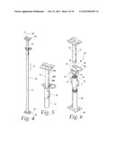 SHORING POST WITH QUICK RELEASE FEATURE diagram and image