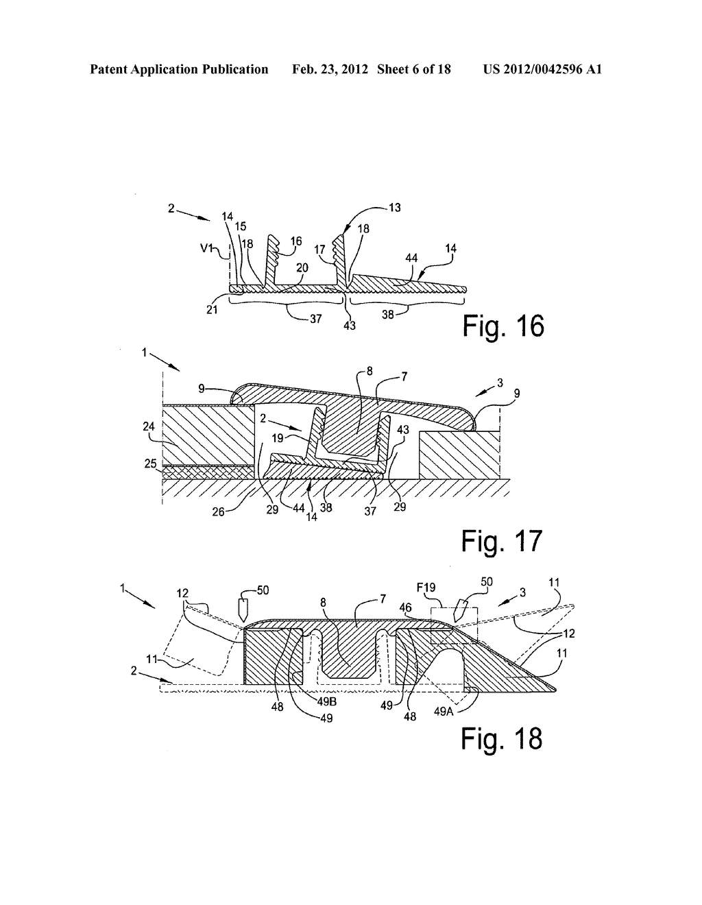 FINISHING SET FOR A FLOOR COVERING AND HOLDER, AS WELL AS FINISHING     PROFILE, FOR A FINISHING SET, AND METHOD FOR MANUFACTURING A FINISHING     PROFILE AND A SKIRTING BOARD - diagram, schematic, and image 07