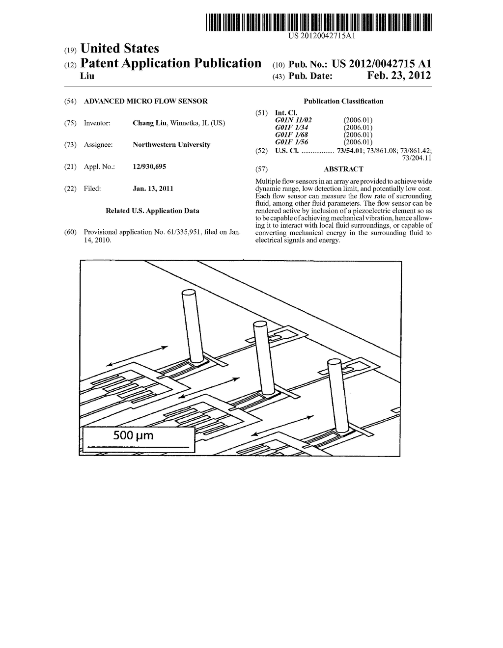 Advanced micro flow sensor - diagram, schematic, and image 01