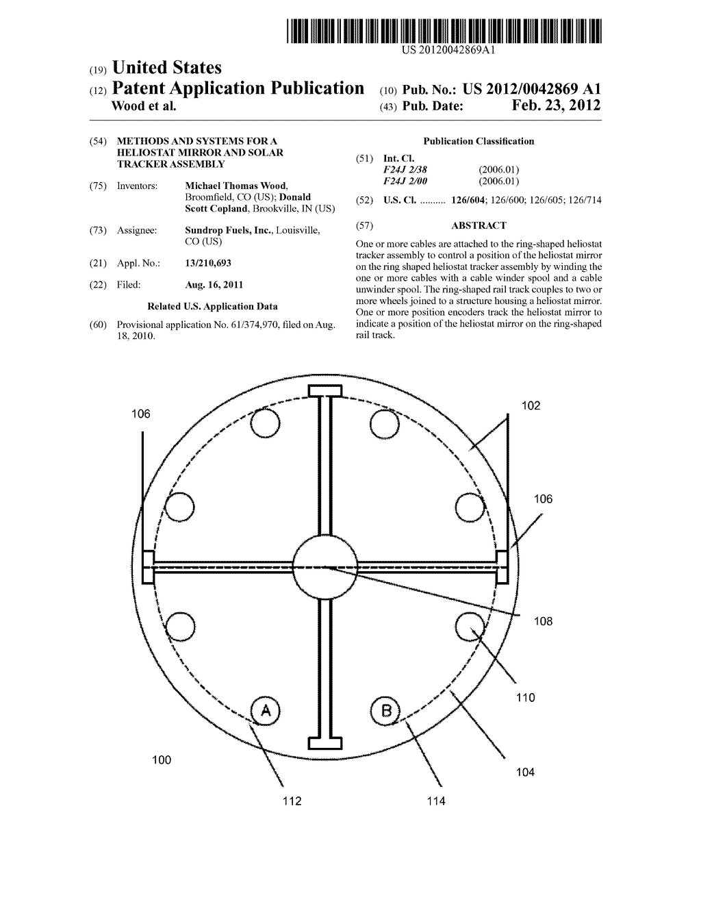 METHODS AND SYSTEMS FOR A HELIOSTAT MIRROR AND SOLAR TRACKER ASSEMBLY - diagram, schematic, and image 01