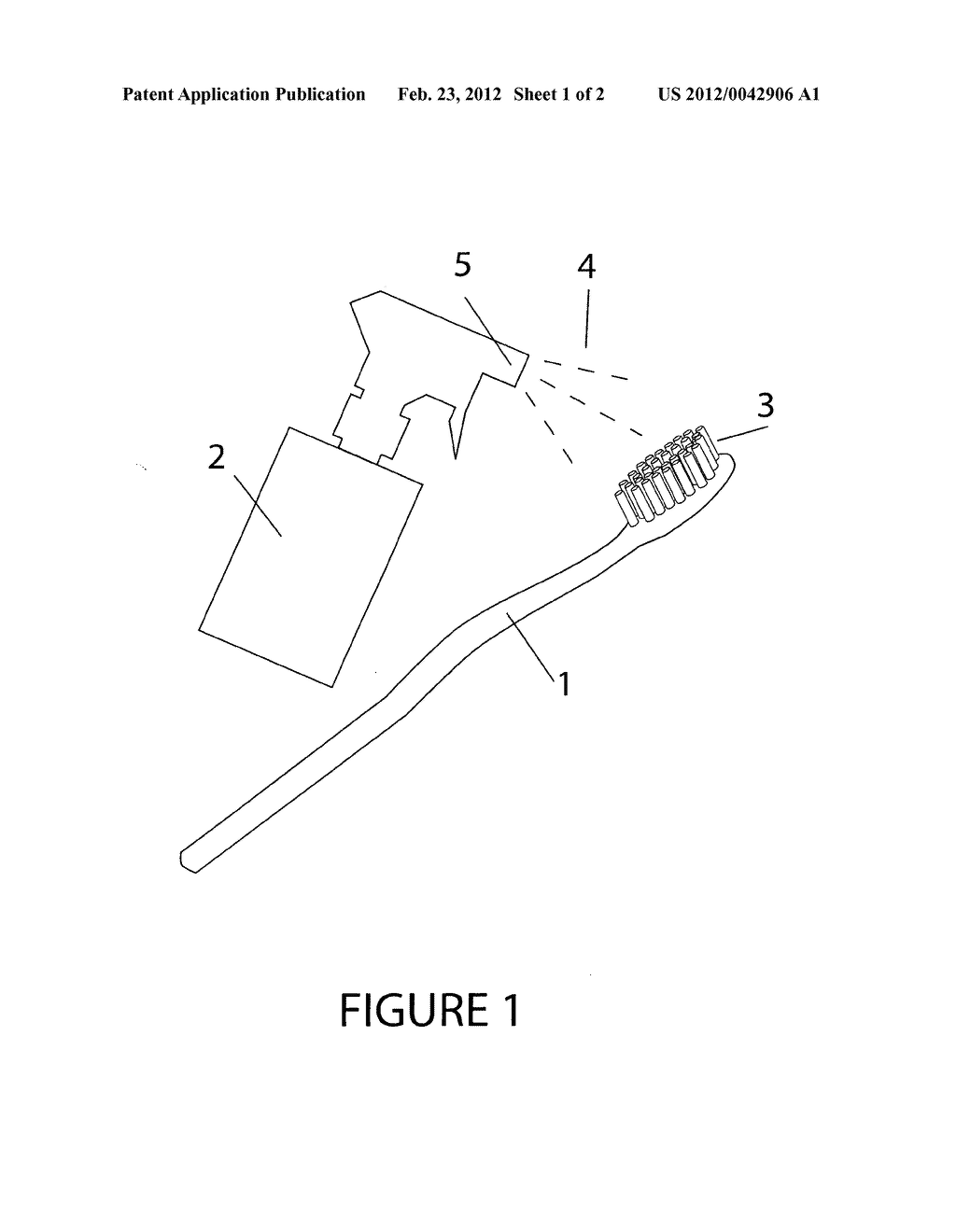 Method and apparatus for cleaning a toothbrush - diagram, schematic, and image 02