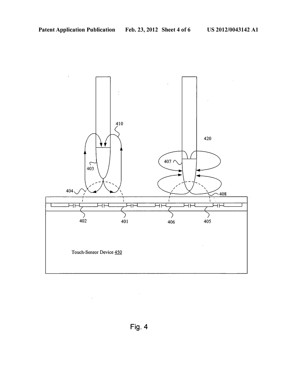 Electret stylus for touch-sensor device - diagram, schematic, and image 05