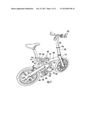 FOLDING BICYCLE WITH ELECTRIC POWER TRAIN ASSIST diagram and image