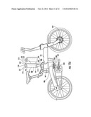 FOLDING BICYCLE WITH ELECTRIC POWER TRAIN ASSIST diagram and image