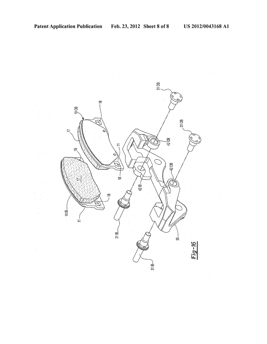 BRAKE SYSTEMS, CALIPER ASSEMBLIES AND PADS INCORPORATING DIFFERENTIAL     ABUTMENTS - diagram, schematic, and image 09