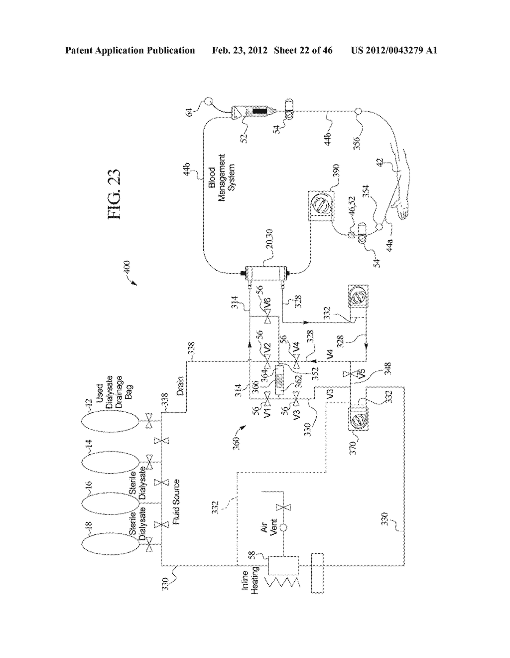 SYSTEMS AND METHODS FOR PRIMING SORBENT-BASED HEMODIALYSIS - diagram, schematic, and image 23