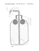  METHOD AND A SYSTEM FOR PRESSURISING AND DISPENSING FLUID PRODUCTS STORED     IN A BOTTLE, CAN, CONTAINER OR SIMILAR DEVICE diagram and image