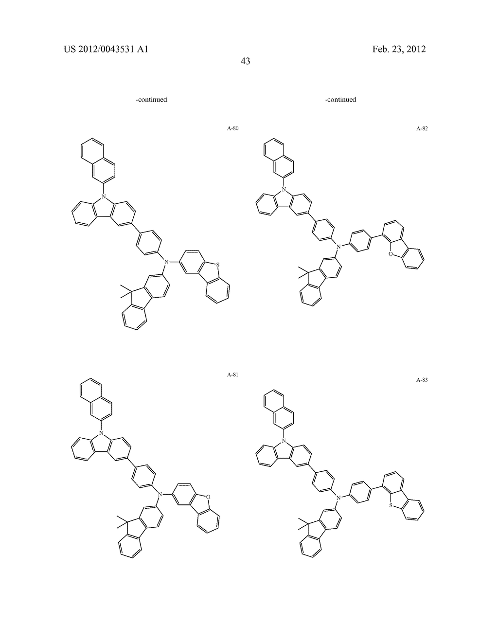 COMPOUND FOR ORGANIC OPTOELECTRONIC DEVICE, ORGANIC LIGHT EMITTING DIODE     INCLUDING THE SAME, AND DISPLAY DEVICE INCLUDING THE LIGHT EMITTING DIODE - diagram, schematic, and image 49