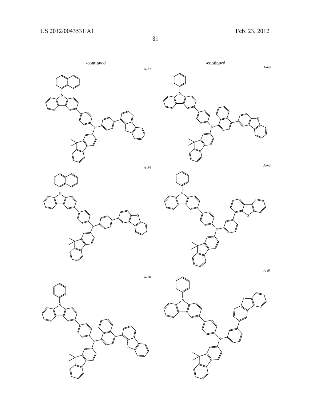 COMPOUND FOR ORGANIC OPTOELECTRONIC DEVICE, ORGANIC LIGHT EMITTING DIODE     INCLUDING THE SAME, AND DISPLAY DEVICE INCLUDING THE LIGHT EMITTING DIODE - diagram, schematic, and image 87