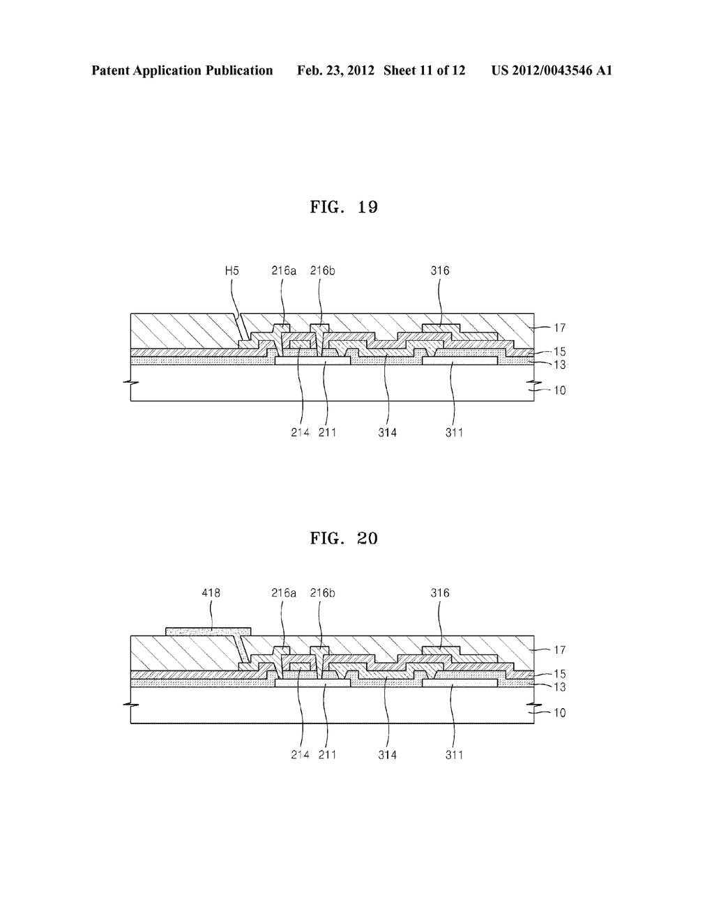 ORGANIC LIGHT-EMITTING DISPLAY DEVICE AND METHOD OF MANUFACTURING THE SAME - diagram, schematic, and image 12