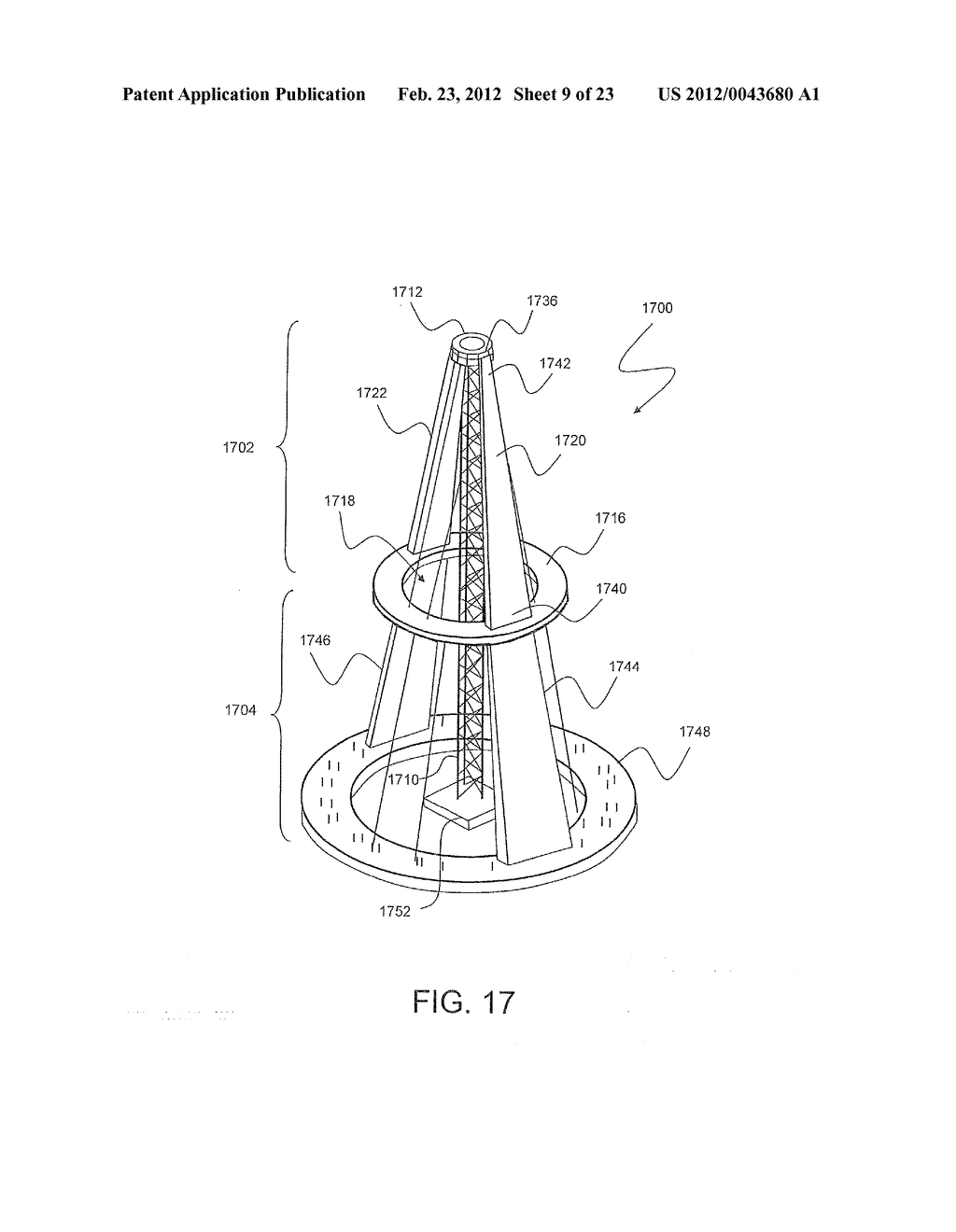 METHOD AND APPARATUS FOR FABRICATION OF STRUCTURES USED IN CONSTRUCTION OF     TOWER BASE SUPPORTS - diagram, schematic, and image 10