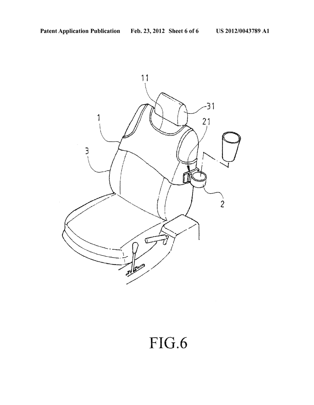 ARTICLE HANGING STRUCTURE MOUNTED TO AUTOMOBILE SEAT BACKREST - diagram, schematic, and image 07