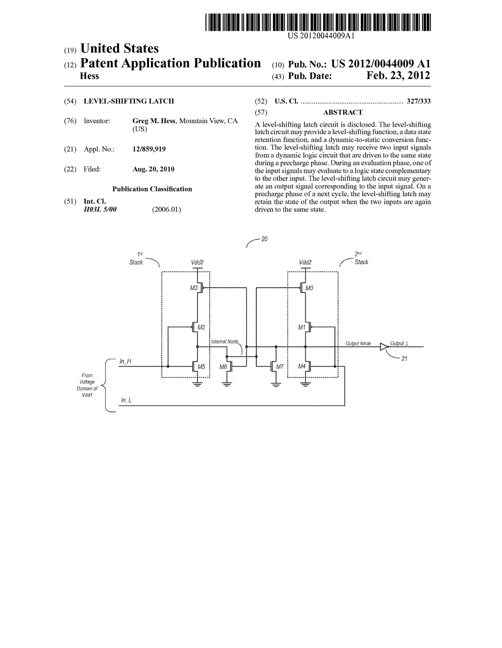 Level-Shifting Latch - diagram, schematic, and image 01