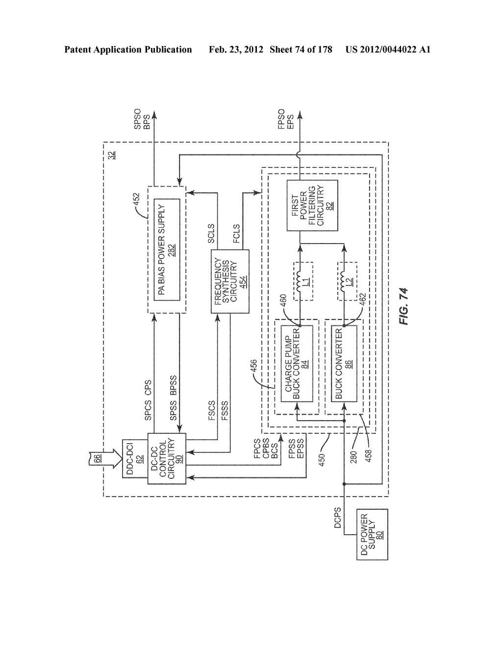 DYNAMIC DEVICE SWITCHING (DDS) OF AN IN-PHASE RF PA STAGE AND A     QUADRATURE-PHASE RF PA STAGE - diagram, schematic, and image 75