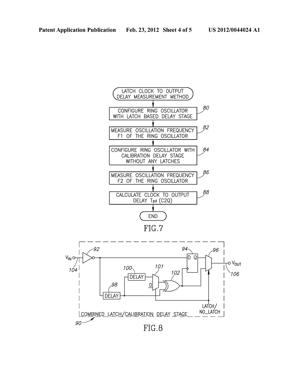 LATCHED RING OSCILLATOR DEVICE FOR ON-CHIP MEASUREMENT OF CLOCK TO OUTPUT     DELAY IN A LATCH - diagram, schematic, and image 05