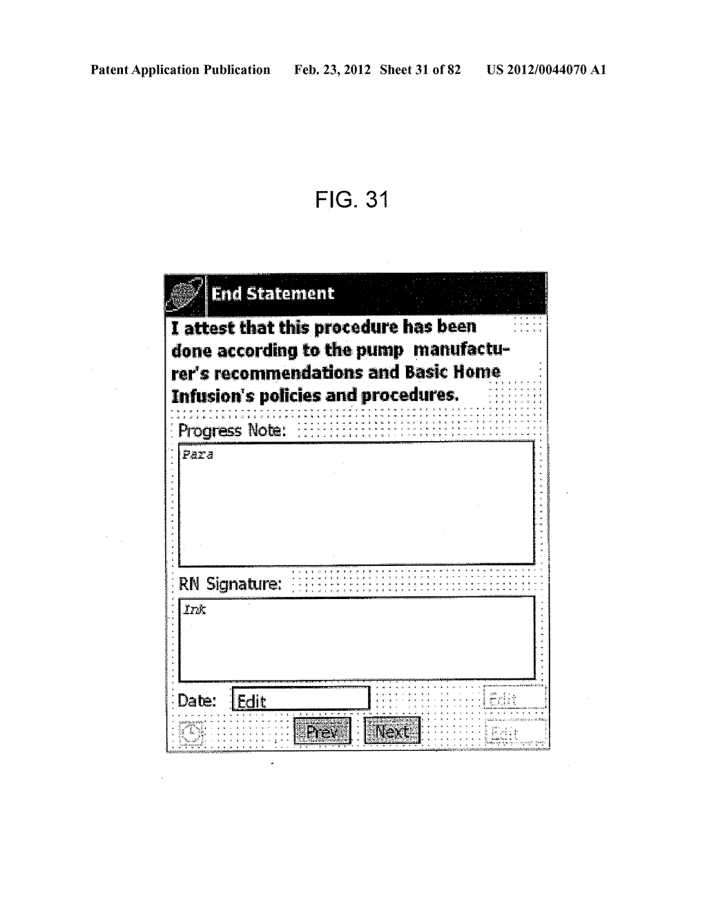 System and Method for Remote Patient Monitoring and Assessment to     Facilitate Patient Treatment - diagram, schematic, and image 32