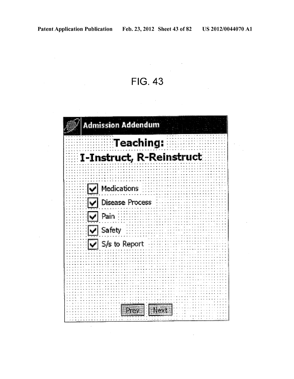 System and Method for Remote Patient Monitoring and Assessment to     Facilitate Patient Treatment - diagram, schematic, and image 44