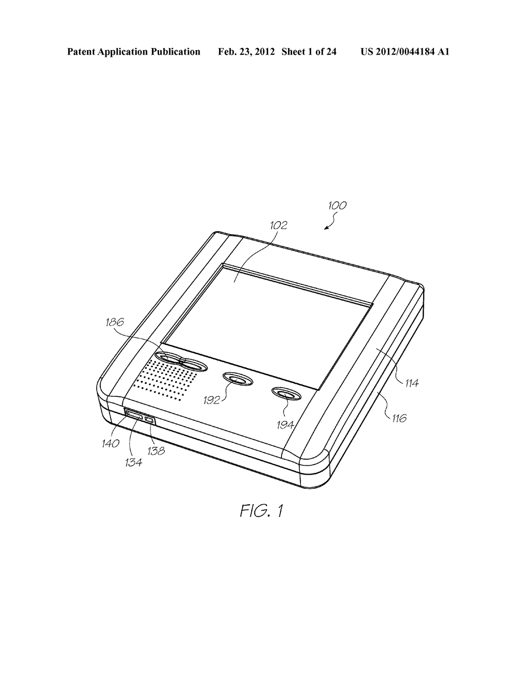 HANDHELD DISPLAY DEVICE HAVING PROCESSOR FOR RENDERING DISPLAY OUTPUT TO     PROVIDE REAL-TIME VIRTUAL TRANSPARENCY - diagram, schematic, and image 02