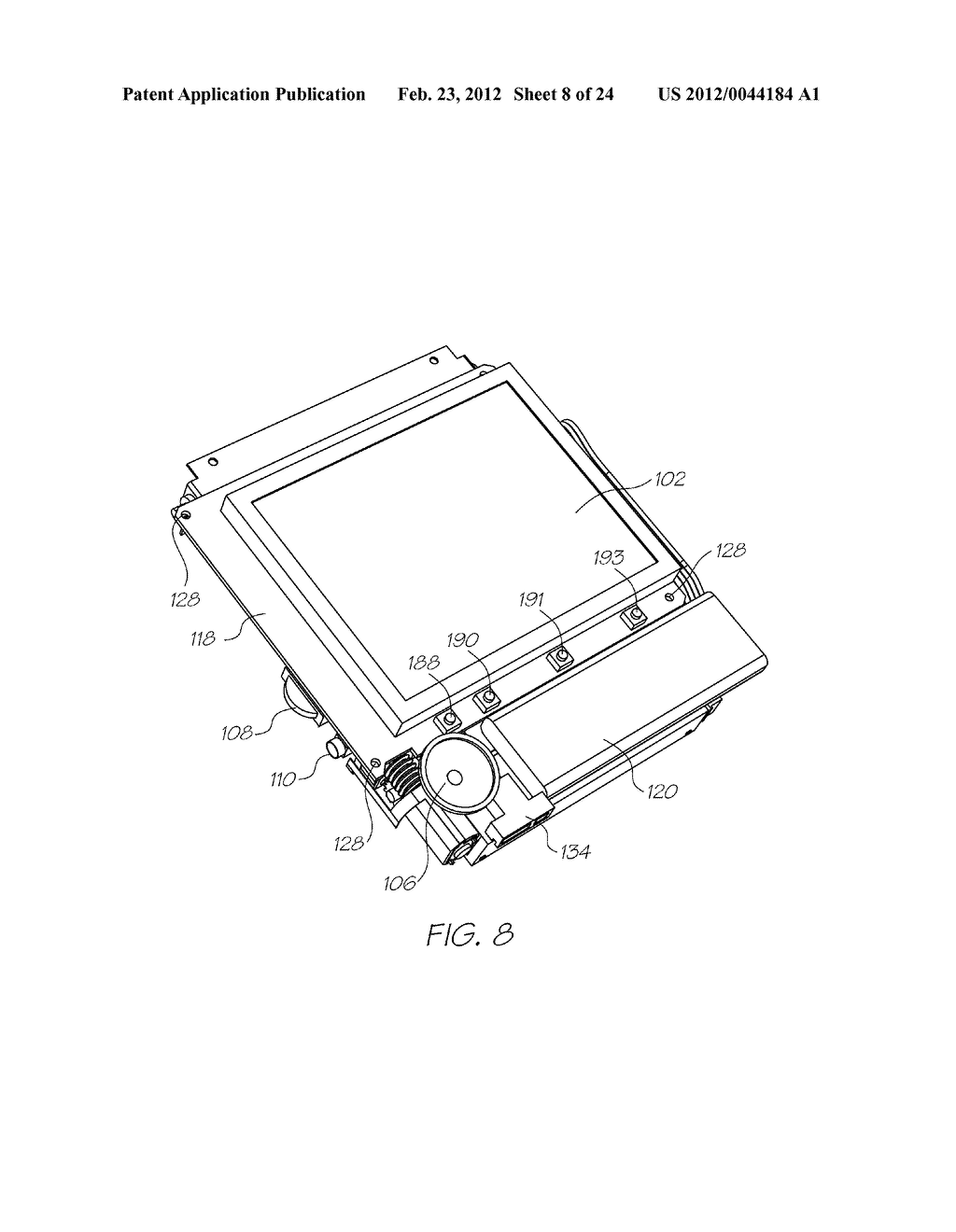HANDHELD DISPLAY DEVICE HAVING PROCESSOR FOR RENDERING DISPLAY OUTPUT TO     PROVIDE REAL-TIME VIRTUAL TRANSPARENCY - diagram, schematic, and image 09