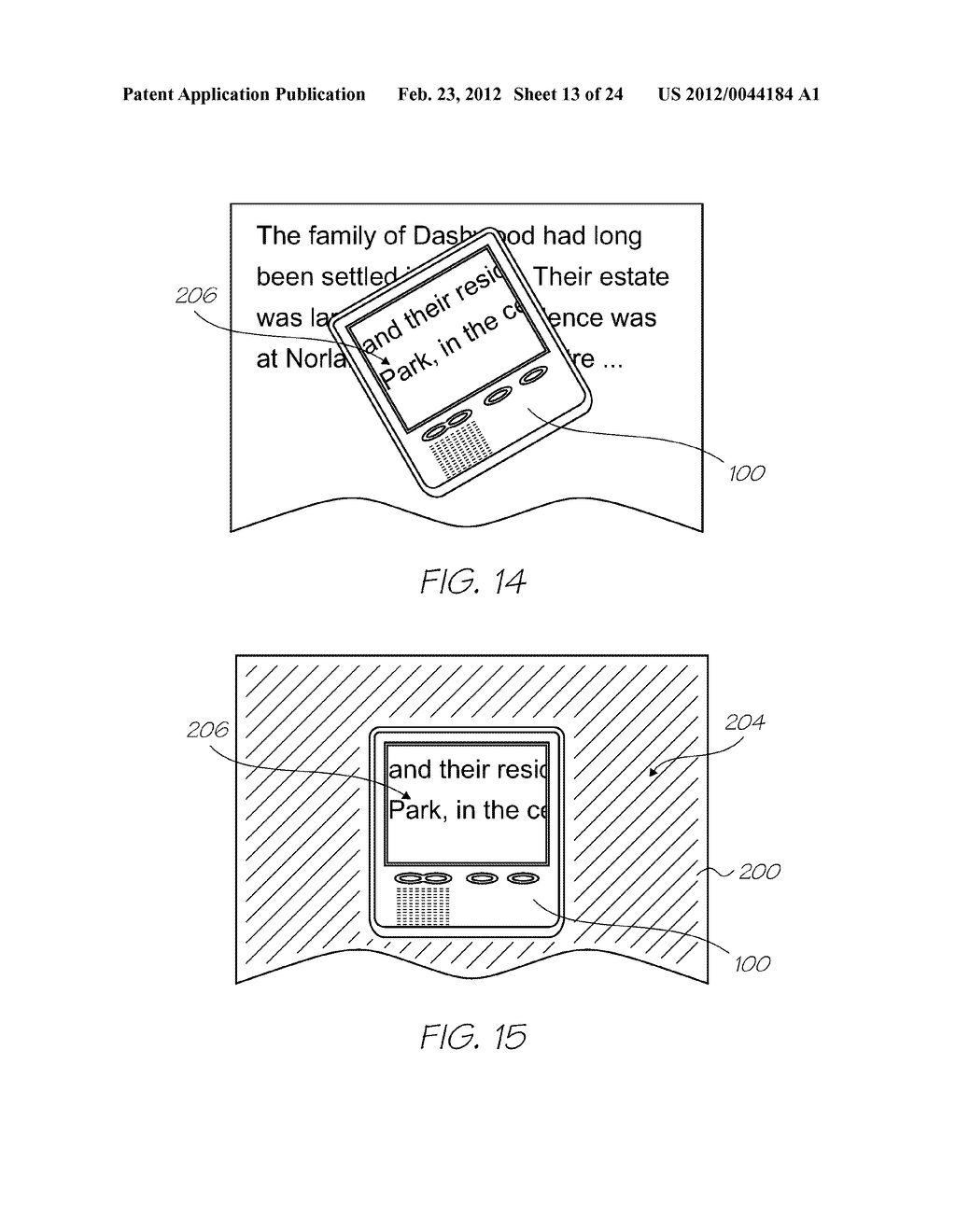 HANDHELD DISPLAY DEVICE HAVING PROCESSOR FOR RENDERING DISPLAY OUTPUT TO     PROVIDE REAL-TIME VIRTUAL TRANSPARENCY - diagram, schematic, and image 14