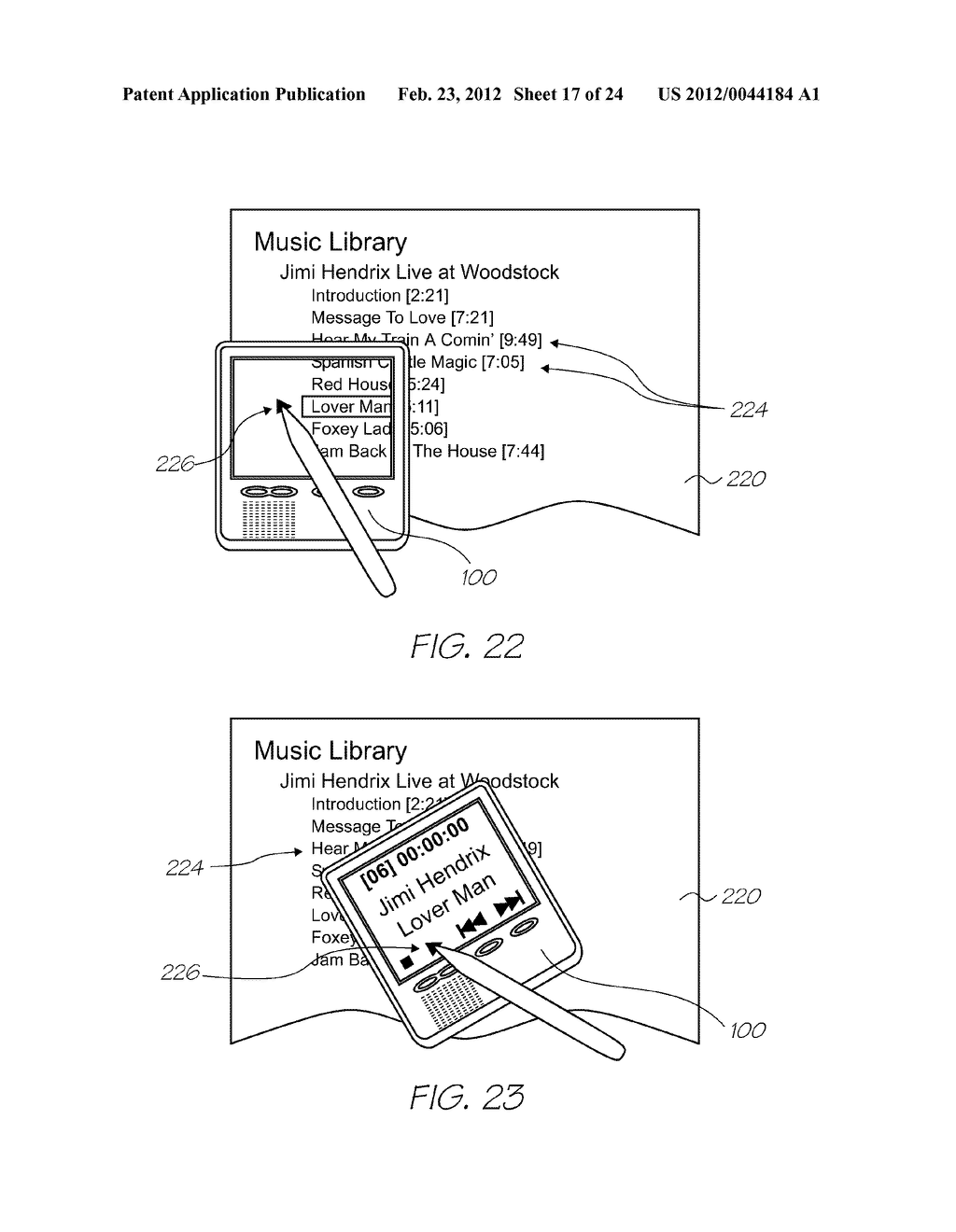 HANDHELD DISPLAY DEVICE HAVING PROCESSOR FOR RENDERING DISPLAY OUTPUT TO     PROVIDE REAL-TIME VIRTUAL TRANSPARENCY - diagram, schematic, and image 18