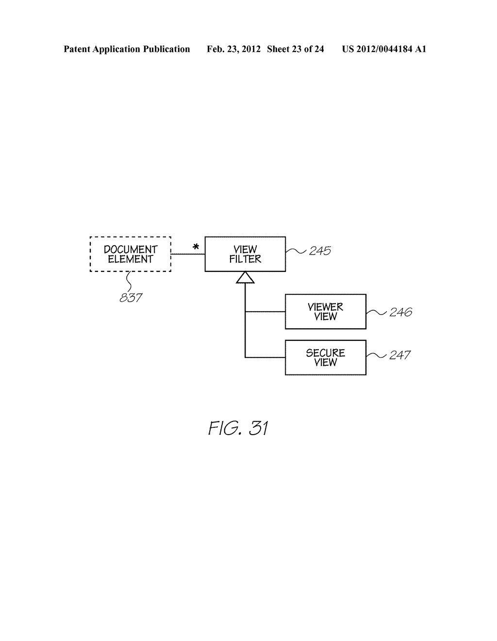 HANDHELD DISPLAY DEVICE HAVING PROCESSOR FOR RENDERING DISPLAY OUTPUT TO     PROVIDE REAL-TIME VIRTUAL TRANSPARENCY - diagram, schematic, and image 24