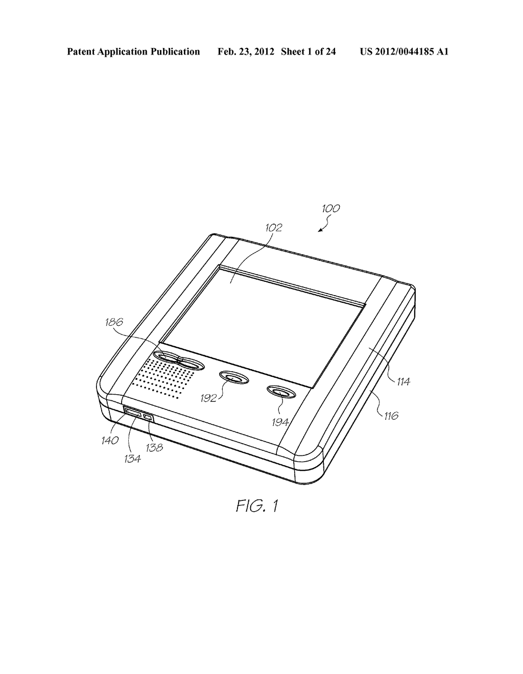 HANDHELD DISPLAY DEVICE HAVING PROCESSOR FOR RENDERING DISPLAY OUTPUT WITH     REAL-TIME VIRTUAL TRANSPARENCY AND VIDEO PLAYBACK OPTION - diagram, schematic, and image 02