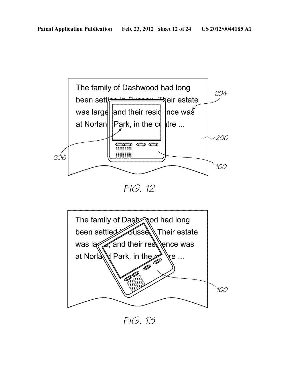 HANDHELD DISPLAY DEVICE HAVING PROCESSOR FOR RENDERING DISPLAY OUTPUT WITH     REAL-TIME VIRTUAL TRANSPARENCY AND VIDEO PLAYBACK OPTION - diagram, schematic, and image 13