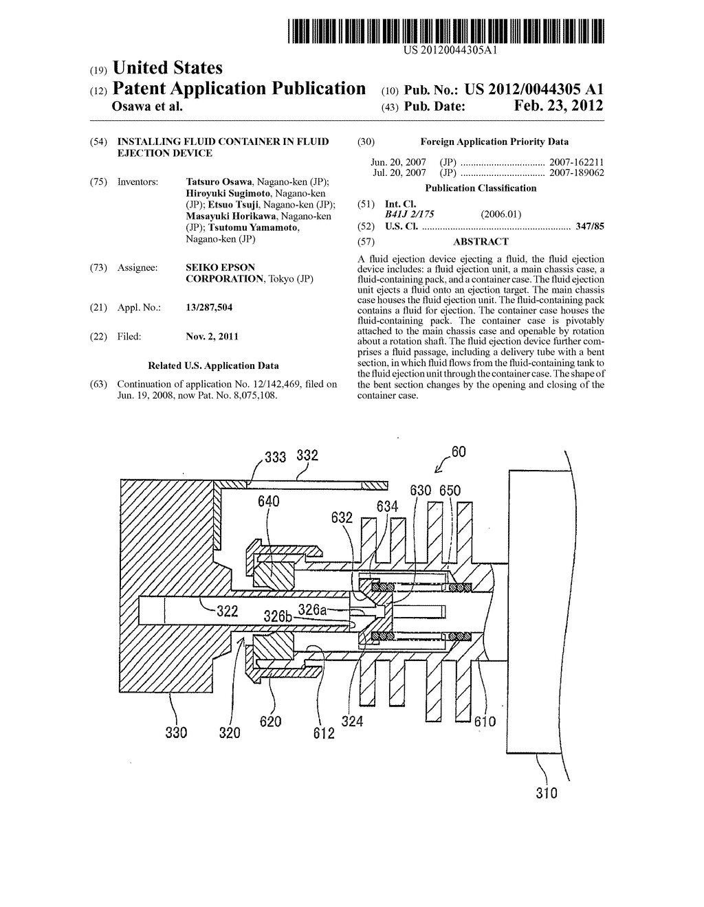 Installing Fluid Container in Fluid Ejection Device - diagram, schematic, and image 01