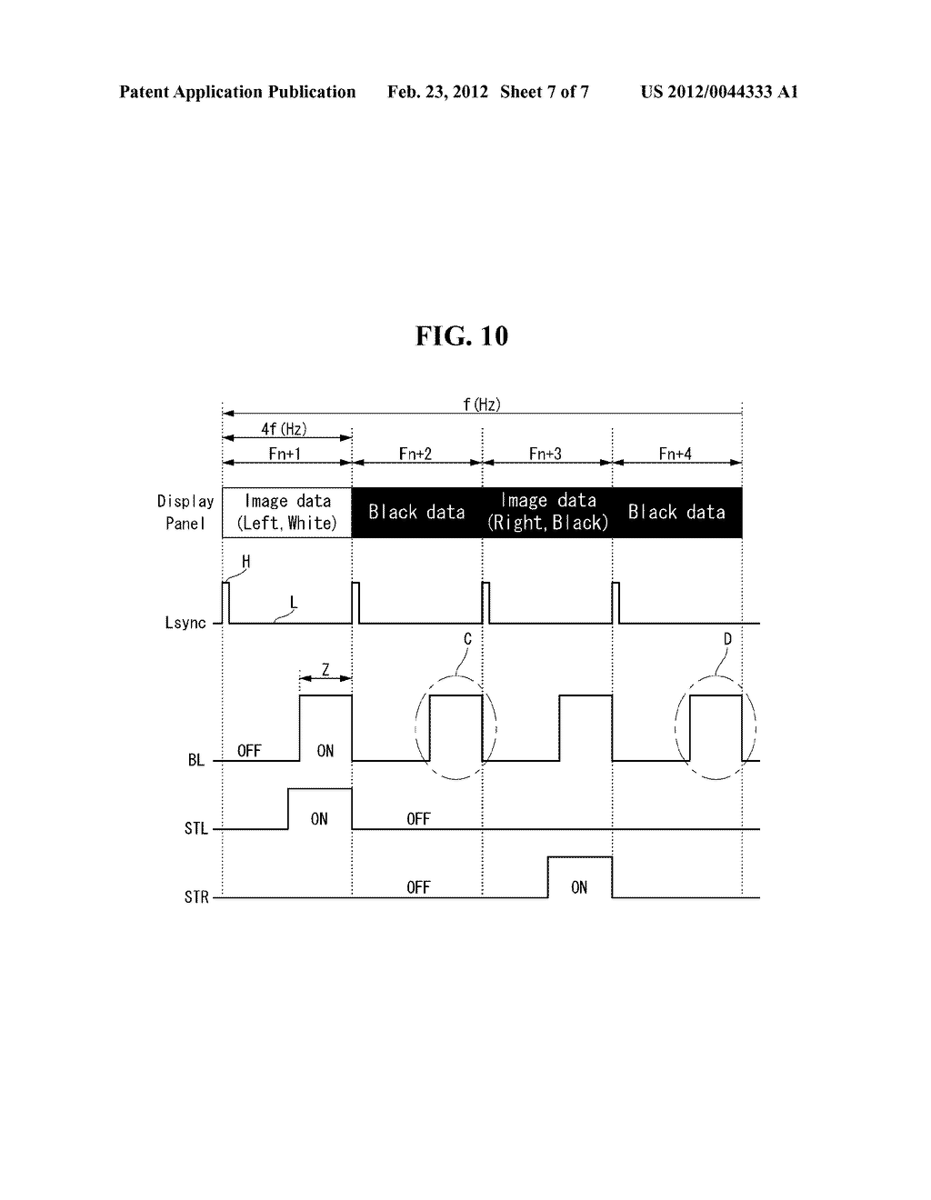 STEREOSCOPIC IMAGE DISPLAY DEVICE AND DRIVING METHOD THEREOF - diagram, schematic, and image 08