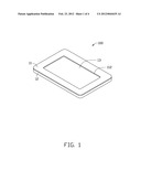 ATTACHMENT FRAME FOR A DISPLAY MODULE AND PORTABLE ELECTRONIC DEVICE USING     THE SAME diagram and image