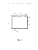 ATTACHMENT FRAME FOR A DISPLAY MODULE AND PORTABLE ELECTRONIC DEVICE USING     THE SAME diagram and image