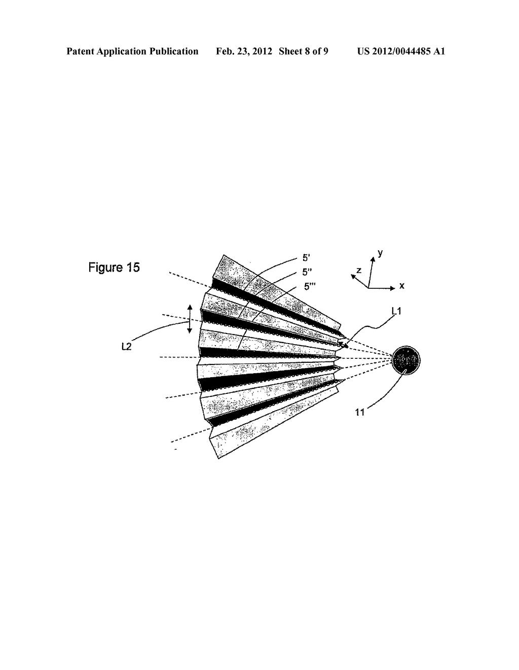 SYSTEM AND DEVICE FOR OPTICAL DETECTION OF PARTICLES WITH AN ARRAY FOR     DECOUPLING OPTICAL INFORMATION, CORRESPONDING MANUFACTURING METHOD - diagram, schematic, and image 09