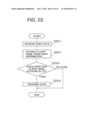 PRINT SYSTEM AND PRINTER DEVICE FACILITATING REUSE OF PRINT DATA diagram and image