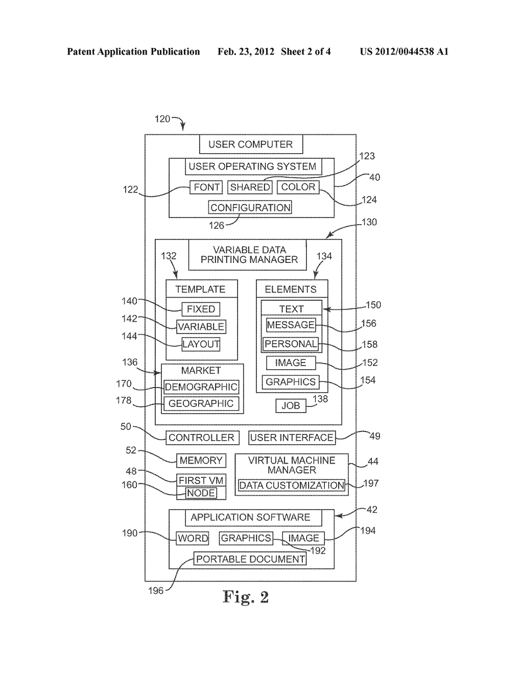 SYSTEM AND METHOD FOR PRINTING VIA VIRTUAL MACHINES - diagram, schematic, and image 03