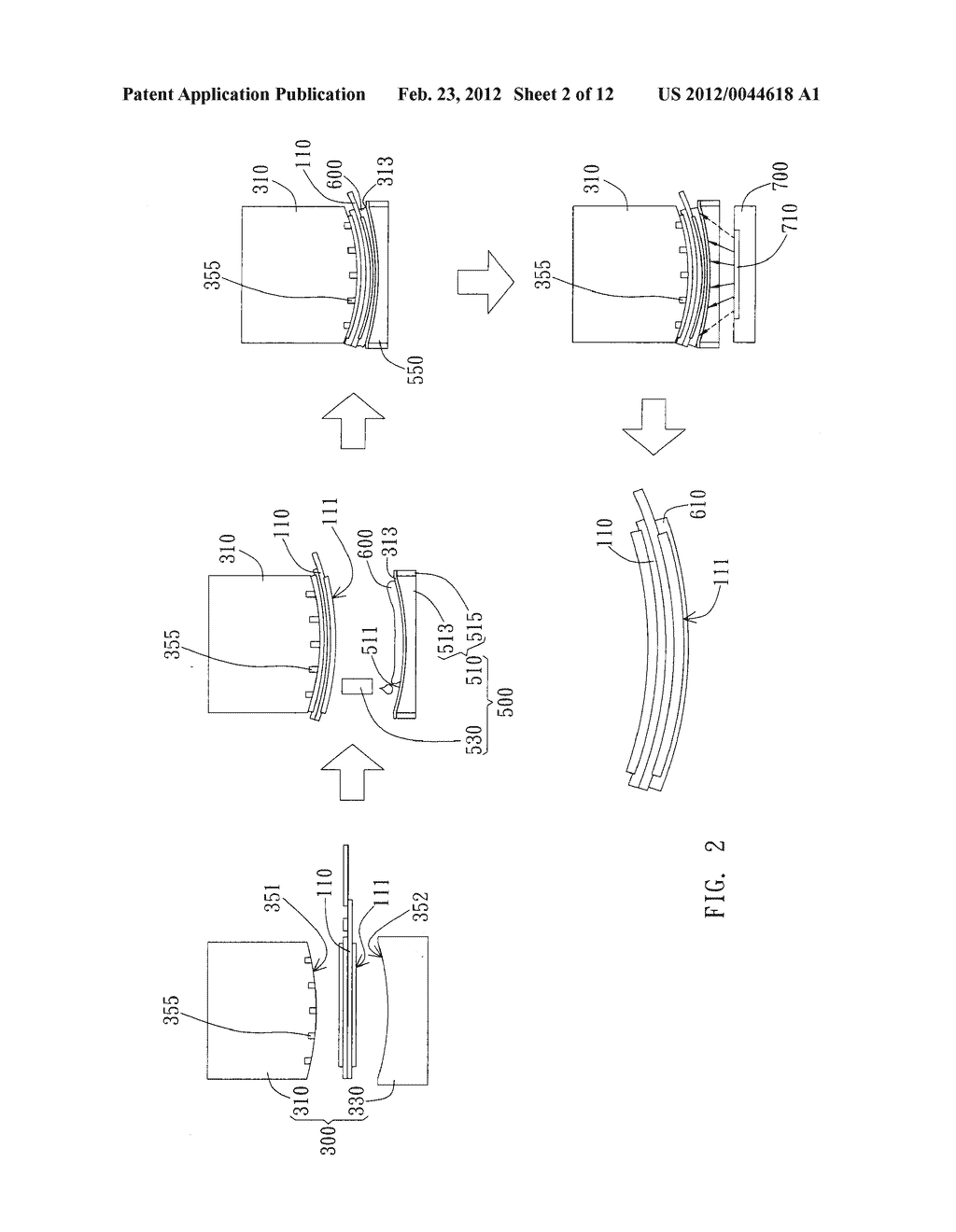 Curve-Shaped Display Module, Manufacture Method Thereof, and Manufacture     Apparatus for Manufacturing the Same - diagram, schematic, and image 03