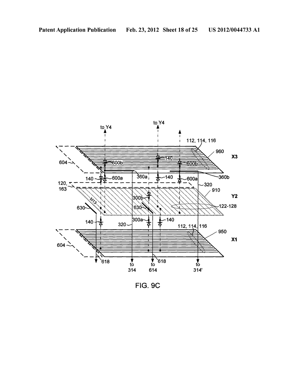 Single Device Driver Circuit to Control Three-Dimensional Memory Element     Array - diagram, schematic, and image 19