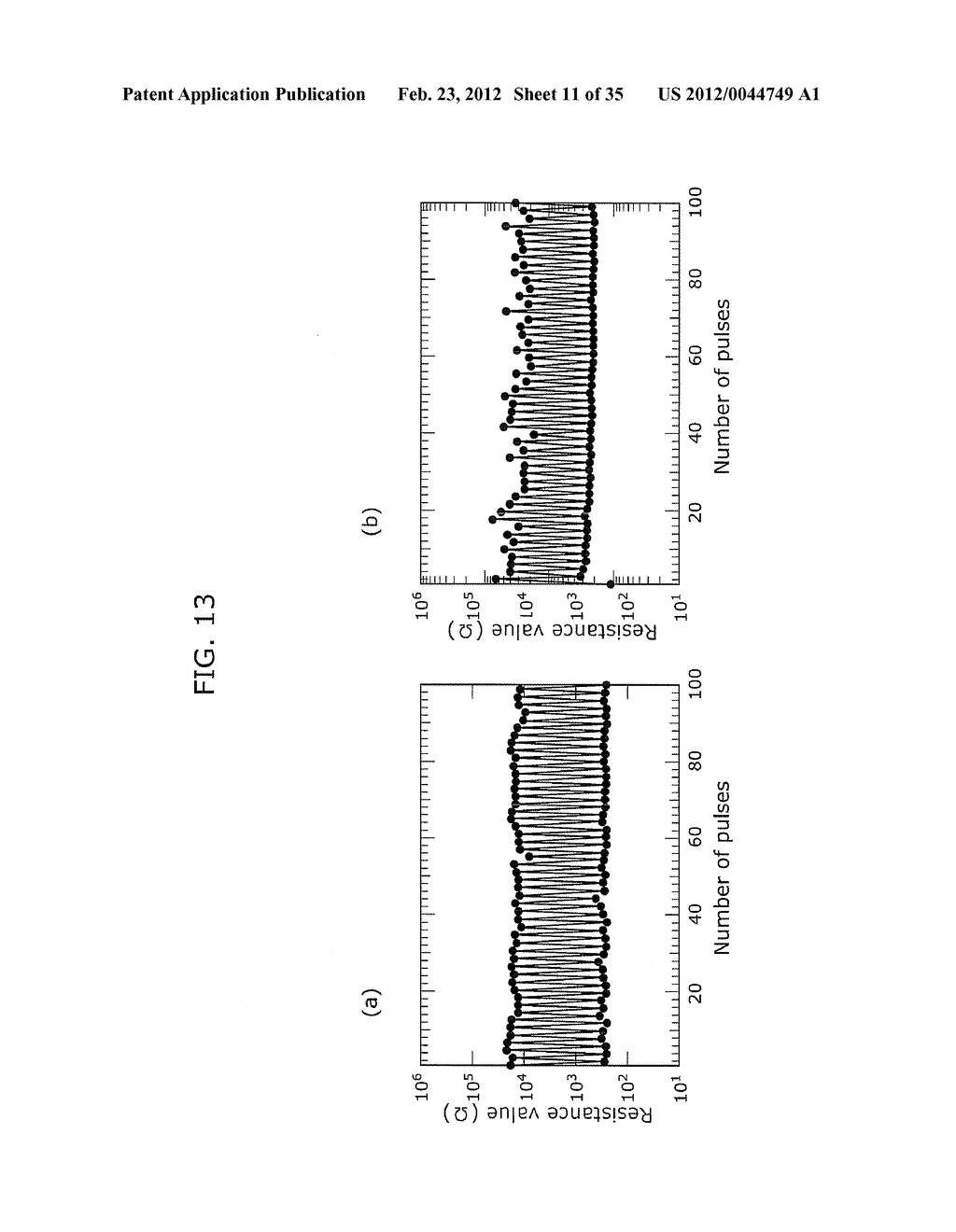 VARIABLE RESISTANCE NONVOLATILE STORAGE DEVICE AND METHOD OF FORMING     MEMORY CELL - diagram, schematic, and image 12